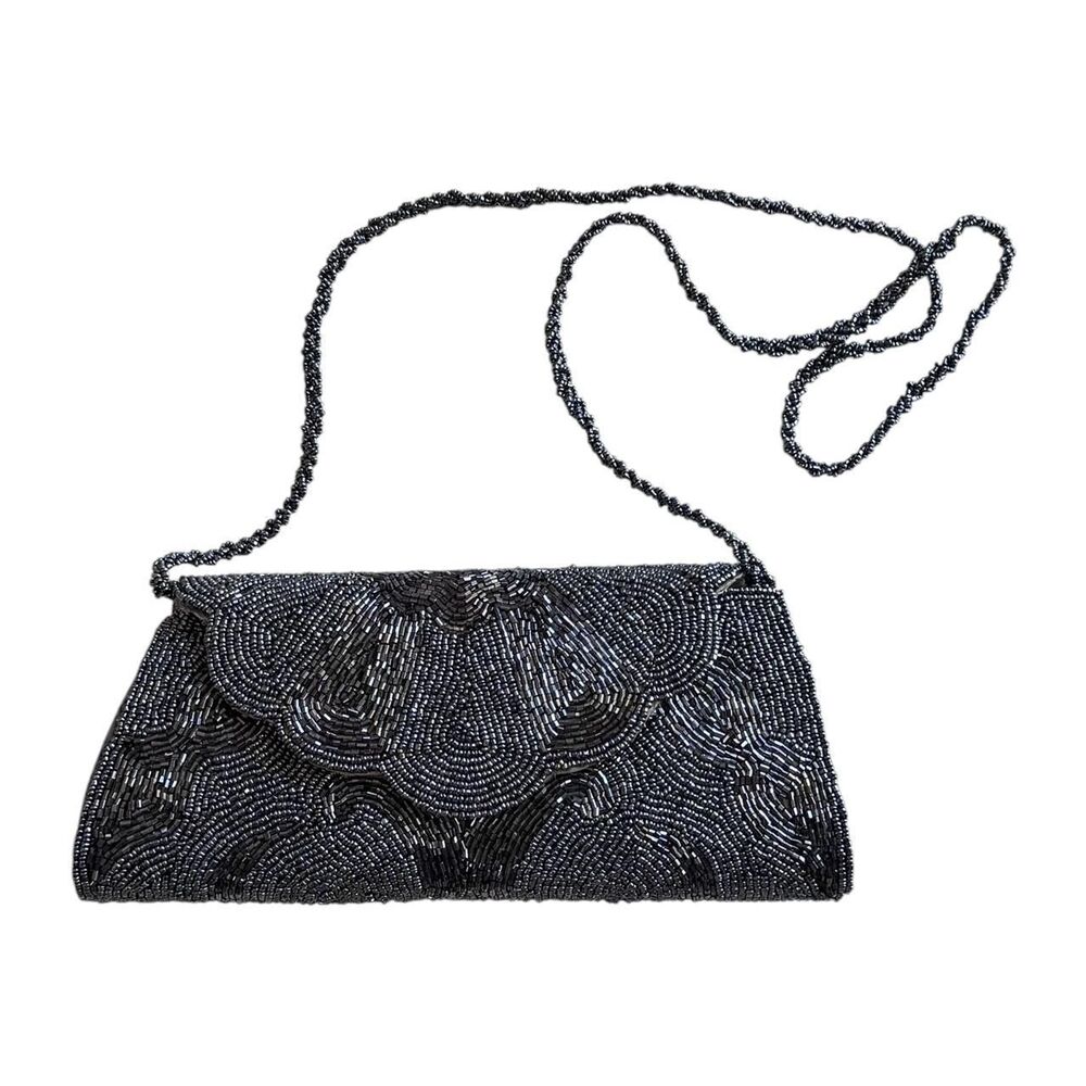 Vintage Style 20’s Flapper Beaded Scalloped Evening Bag